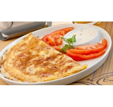 Omleta cu sunca si cascaval Omleta cu sunca si cascaval